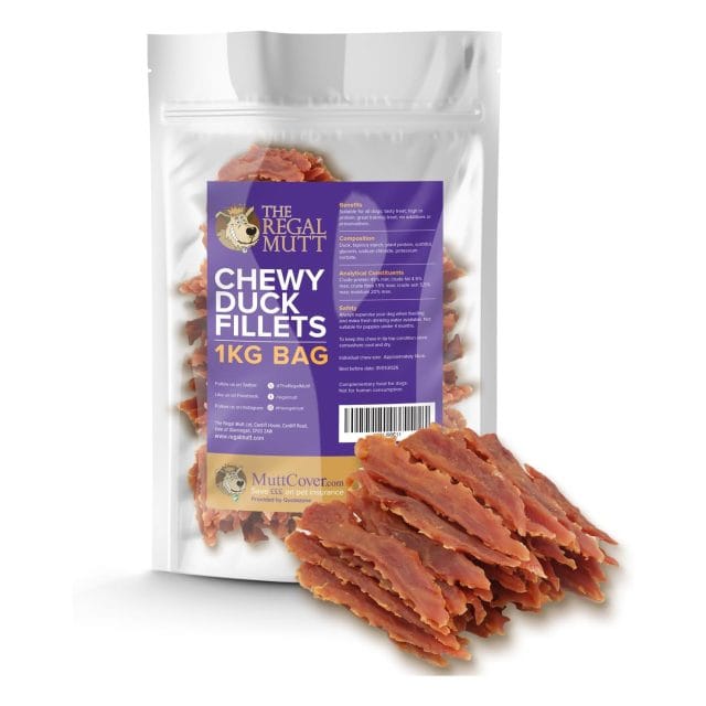 Chewy Duck Fillets - 1kg Bag