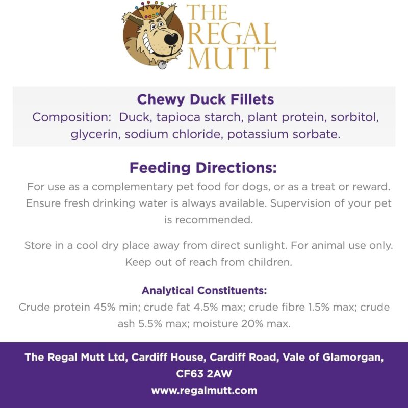 Chewy Duck Fillets - 1kg Bag - Image 6