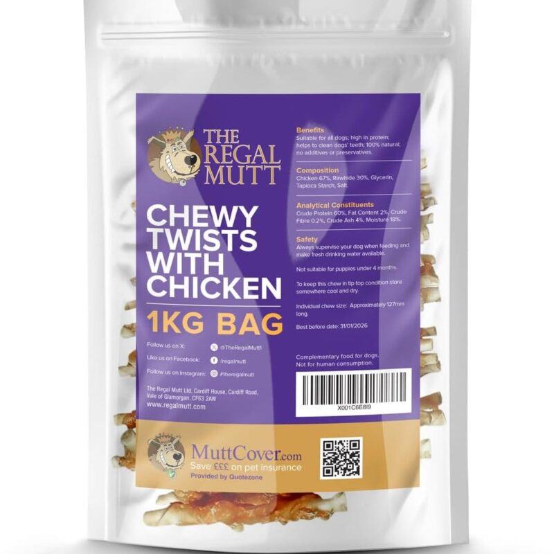 Chewy Twists with Chicken - 1kg Bag - Image 8