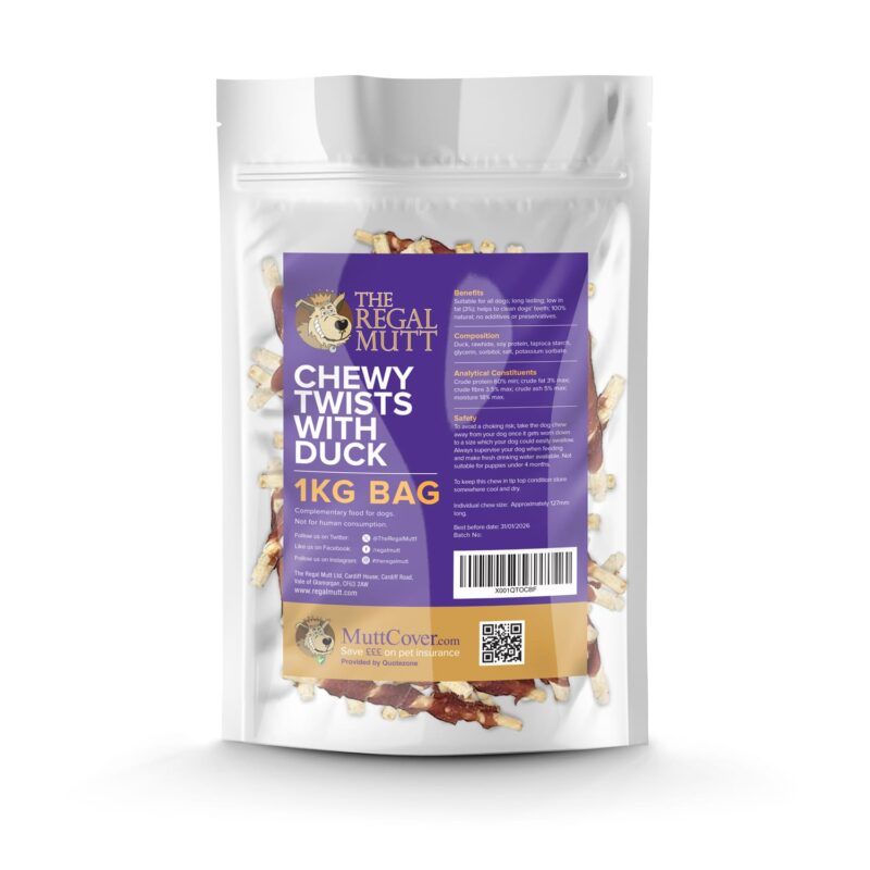 Chewy Twists with Duck - 1kg Bag - Image 7