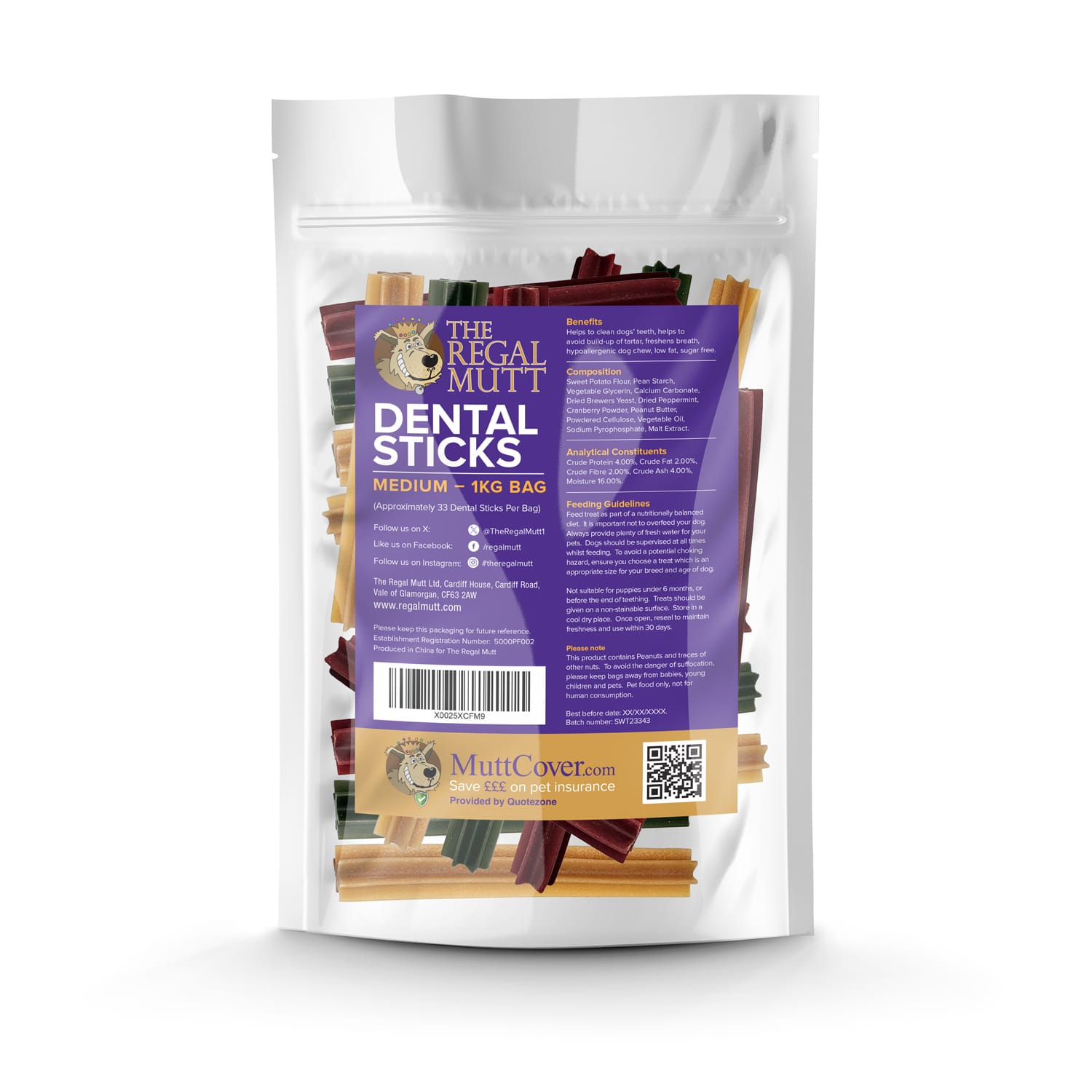 Dental Sticks - Medium - 1kg Bag - Image 8