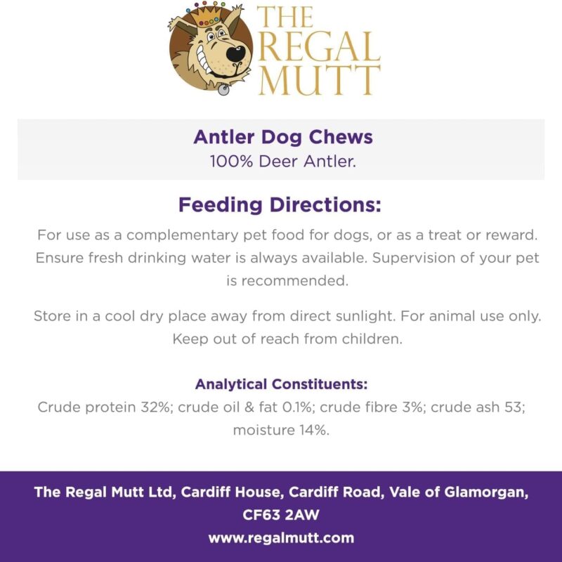 Fallow Antler Dog Chew - Small - Bag of 1 - Image 5