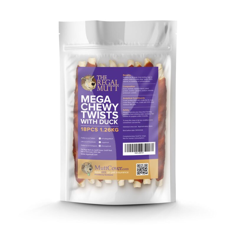 Mega Chewy Twists with Duck – Bag of 18 (1.25kg) - Image 8