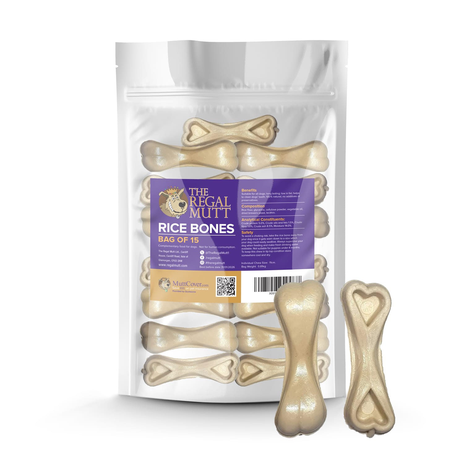 Rice Bones - Bag of 15