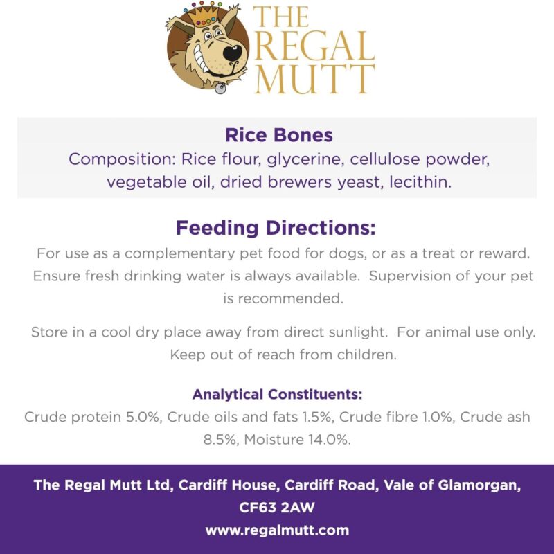 Rice Bones for Dogs - Bag of 20 - Image 5