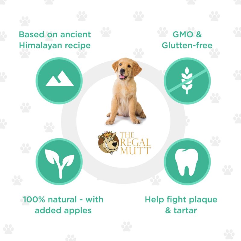 Himalayan Yak Chews - Apple Flavour – Extra Large - Bag of 3 - Image 3