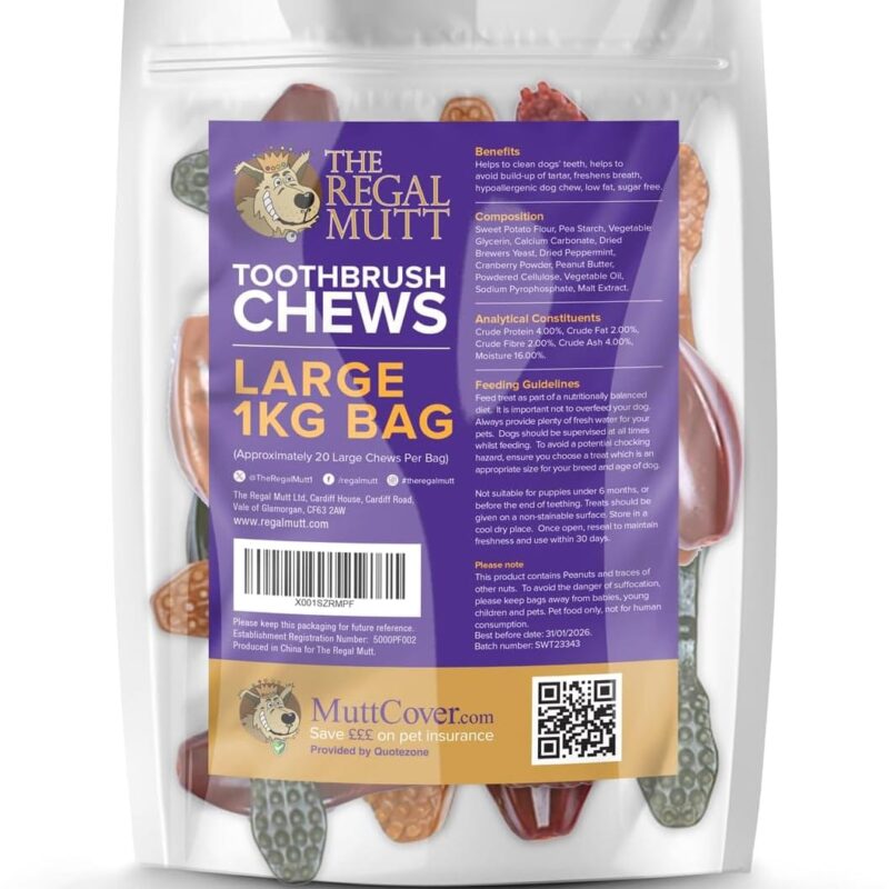 Toothbrush Chews - Large - 1kg Bag - Image 8