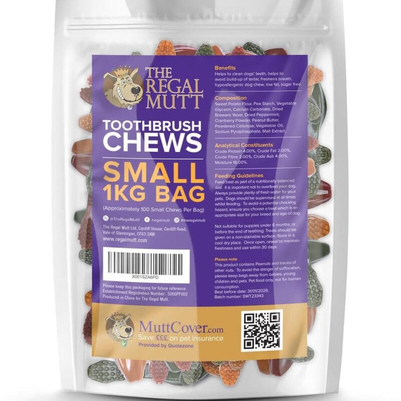 Toothbrush Chews - Small - 1kg Bag - Image 8