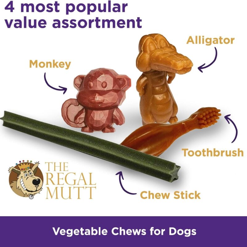 Alternative view of Vegetable Dog Chews - Mixed Shape Variety Pack - Small - 1kg Bag