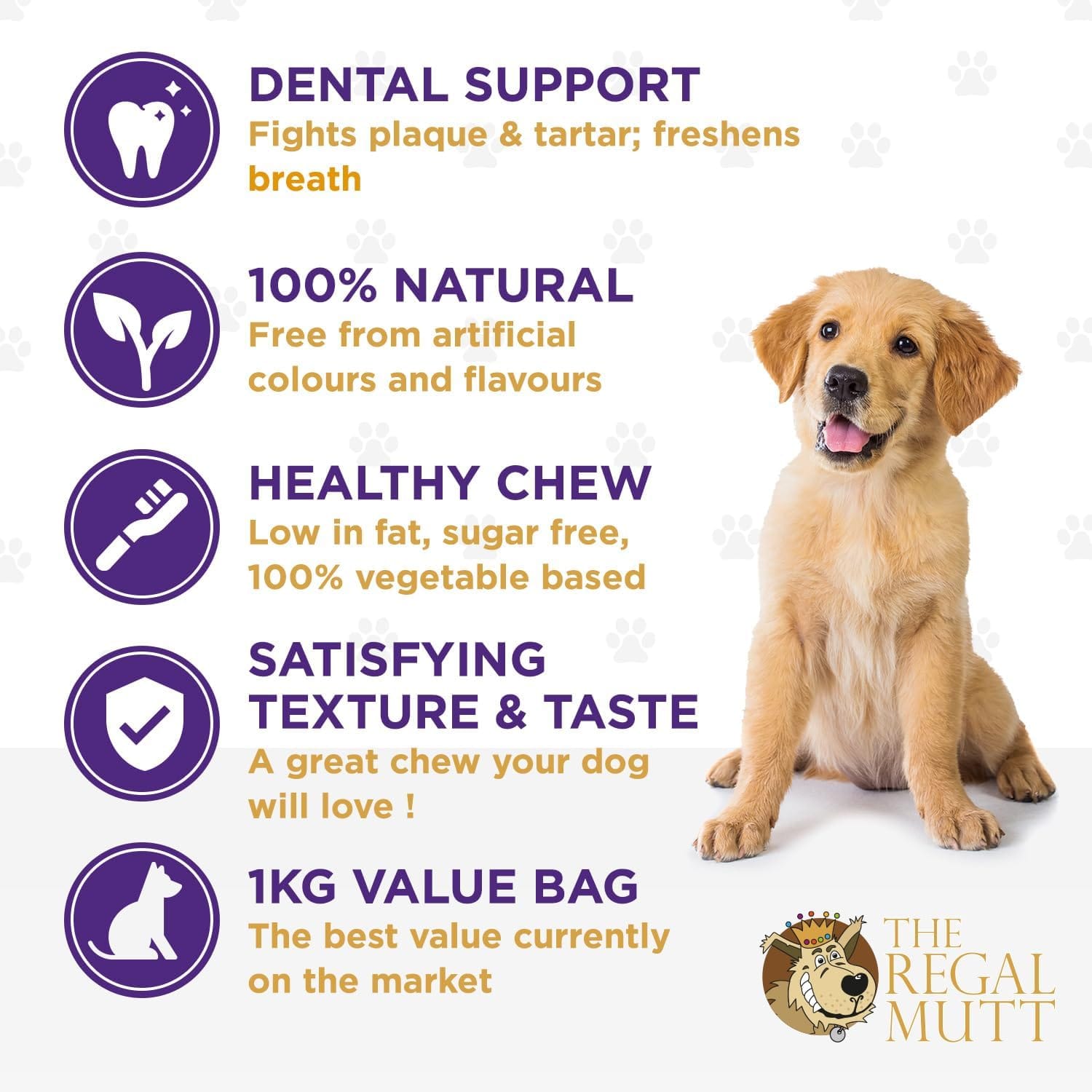 Vegetable Dog Chews - Mixed Shape Variety Pack - Medium - 1kg Bag - Image 6