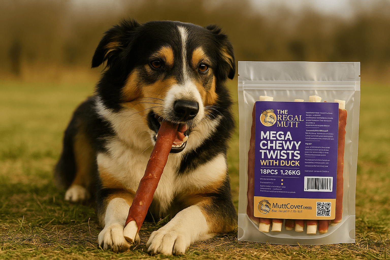Mega chewy dog chews