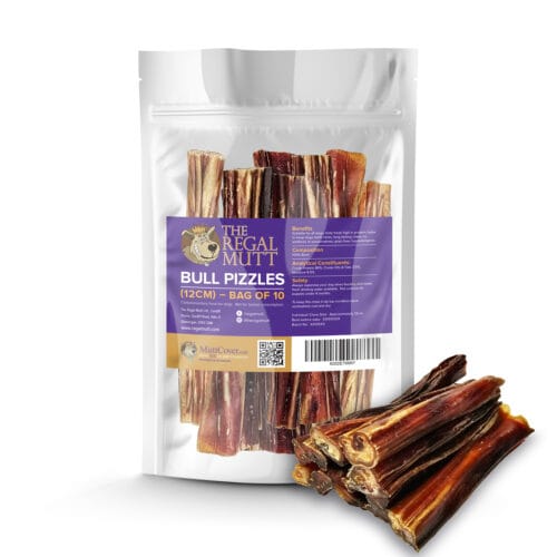 Bull Pizzles for Dogs - 12cm Long - Bag of 10