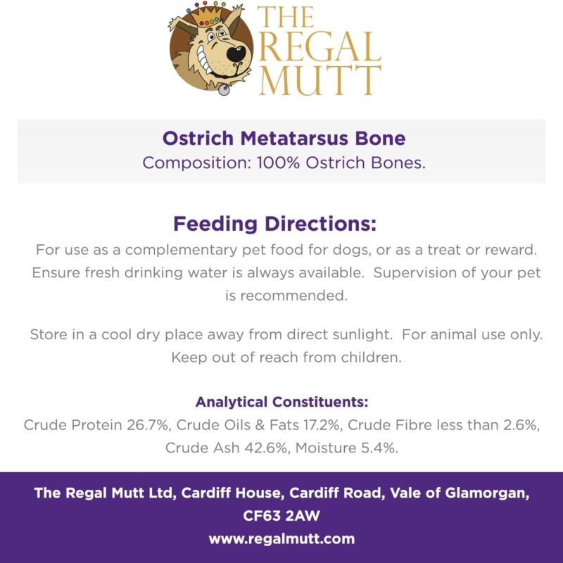 Ostrich Metatarsus Bones for Dogs - Bag of 2 - Image 5