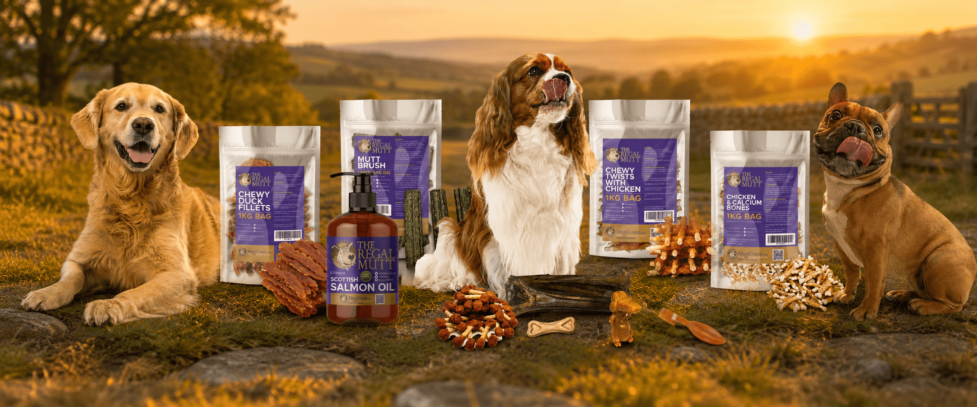 natural dog chews and treats banner